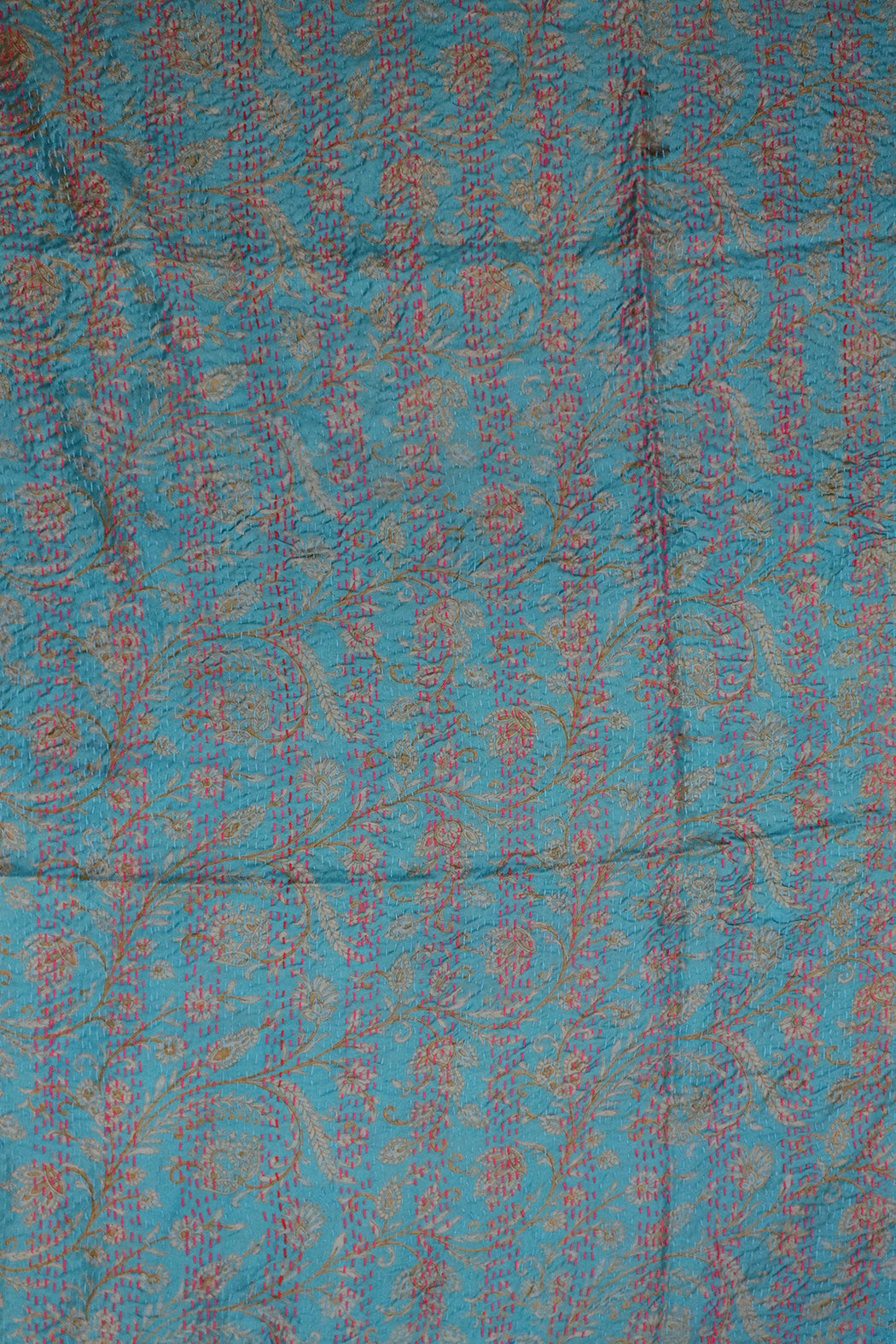 Sari kantha silke tørklæde 85*190 cm