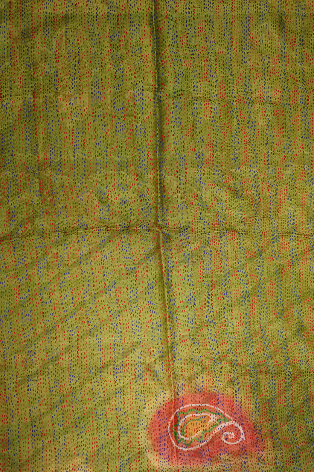 Sari kantha silke tørklæde 85*190 cm