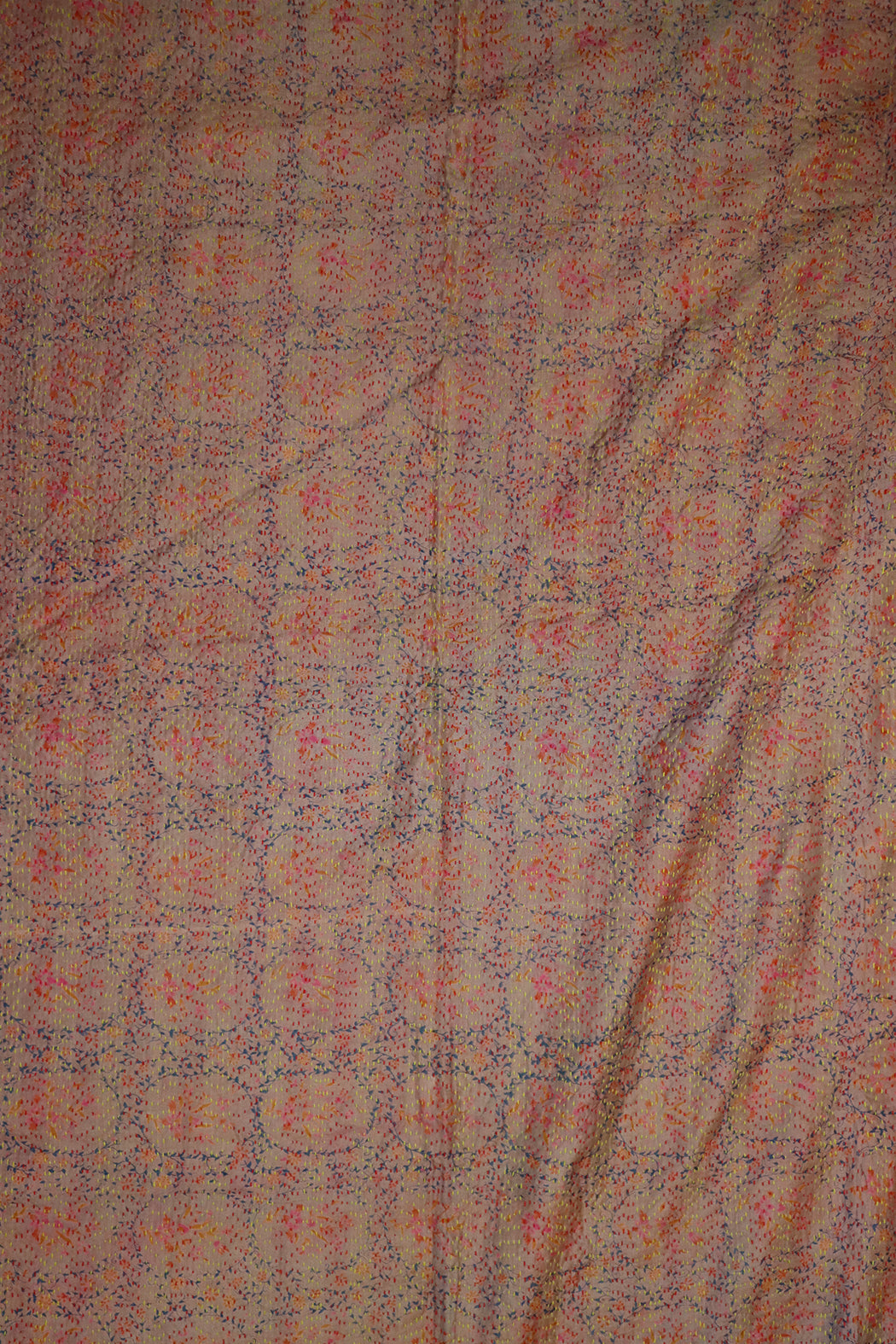 Sari kantha silke tørklæde 85*190 cm