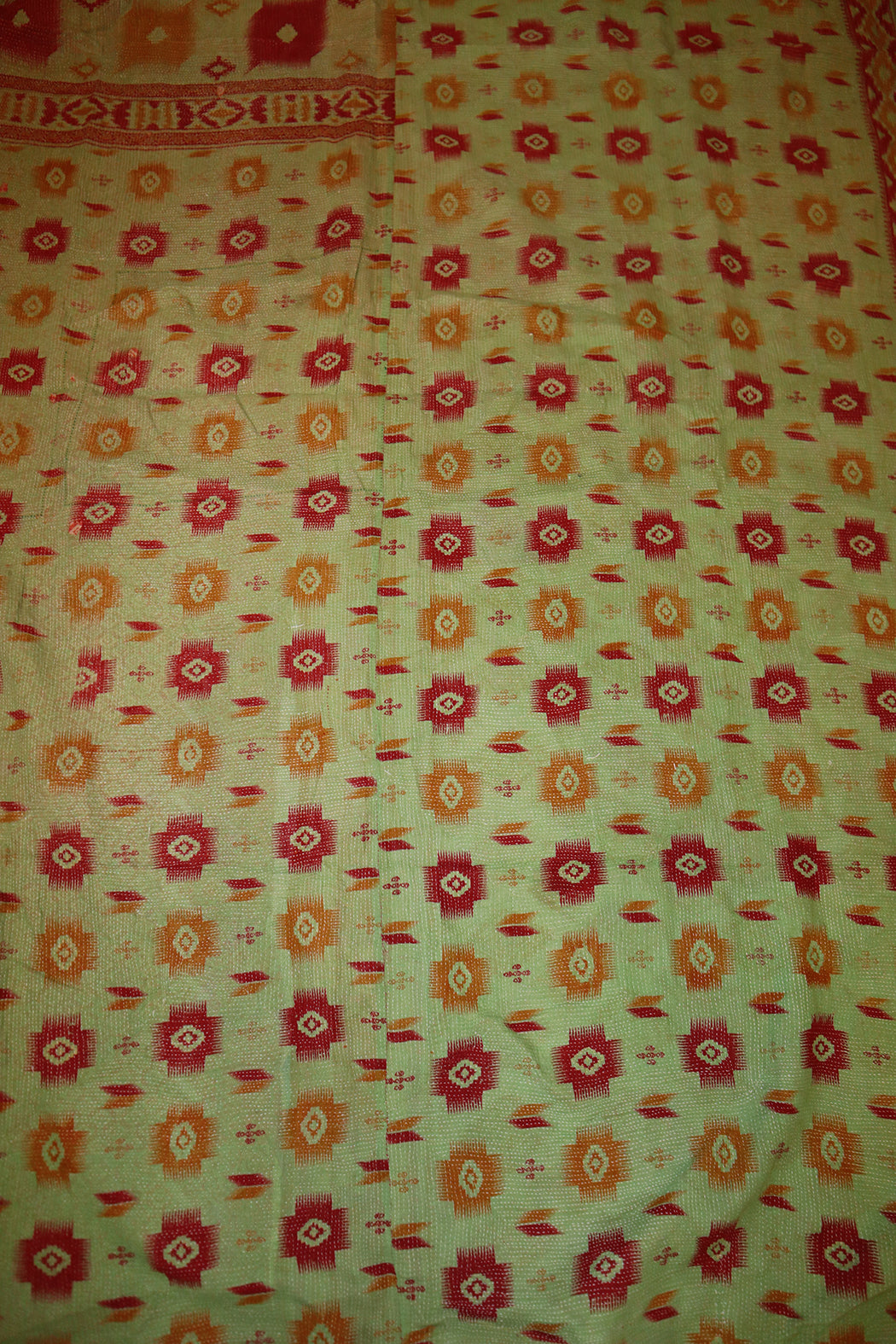 Kantha Vintage Teppich ca. 140x210 cm, Baumwolle