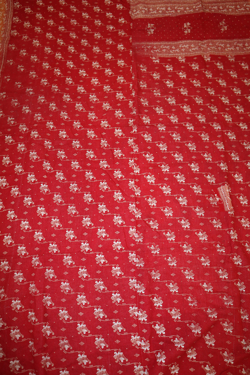 Kantha vintage tæppe ca 140x210 cm, bomuld