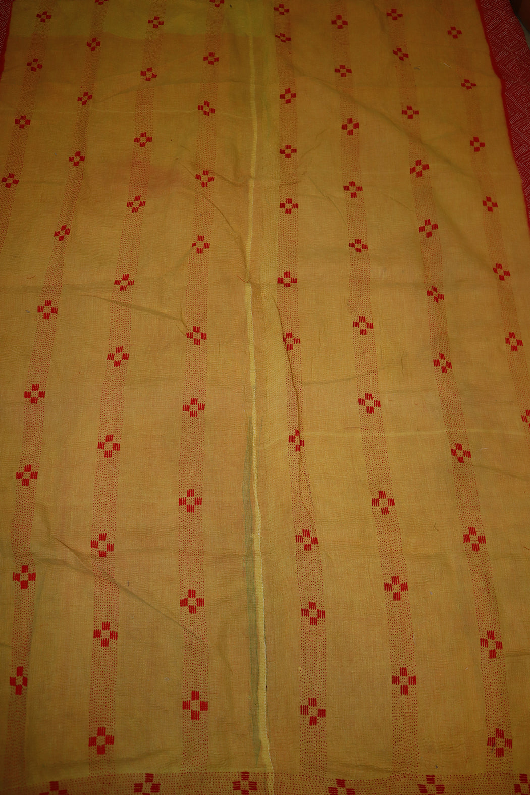 Kantha Vintage Teppich ca. 140x210 cm, Baumwolle