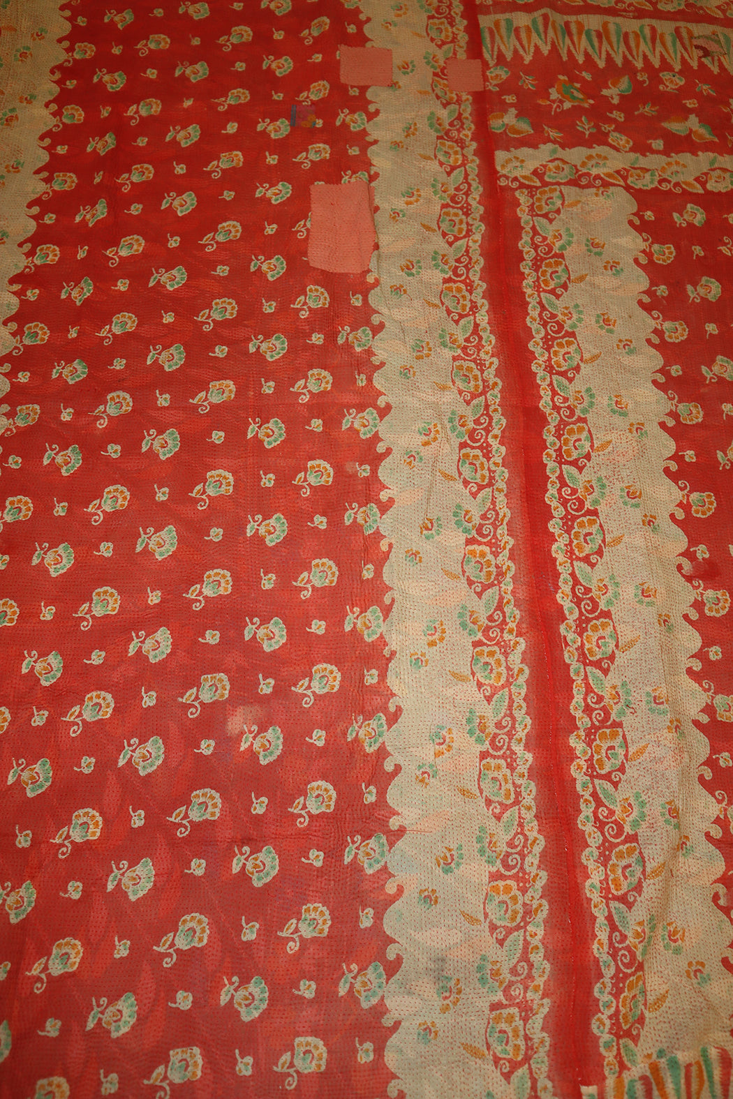 Kantha Vintage Teppich ca. 140x210 cm, Baumwolle