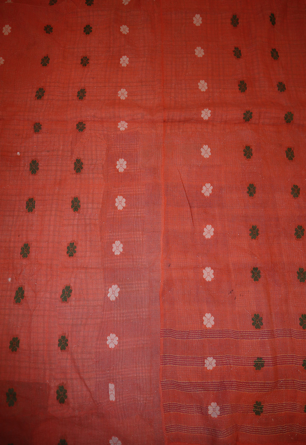 Kantha Vintage Teppich ca. 140x210 cm, Baumwolle