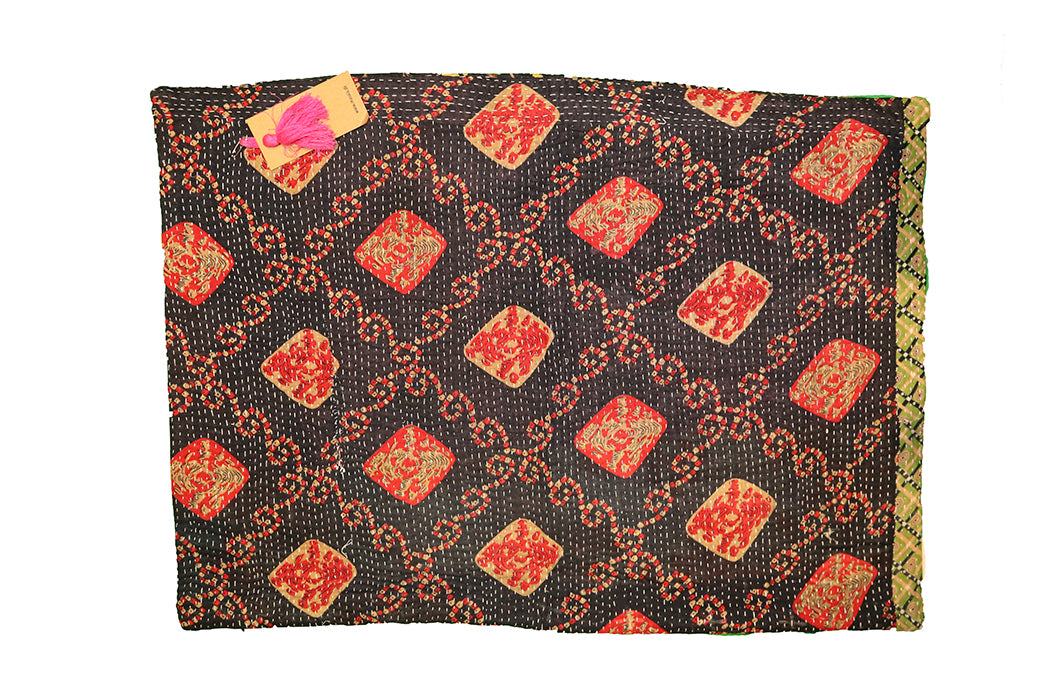 Sari Vintage Kantha Kissen 50*70 cm