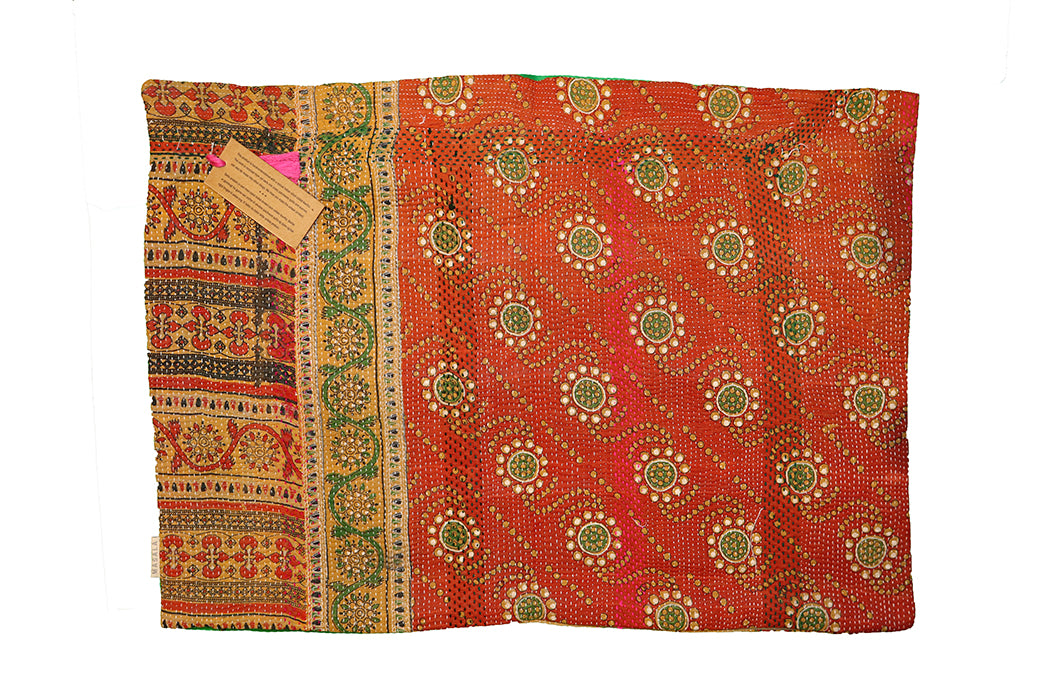 Sari vintage kantha pude 50*70 cm