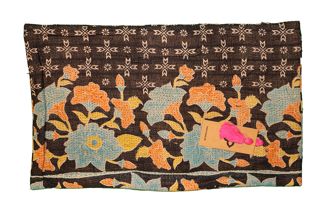 Sari vintage kantha pude 30*50 cm