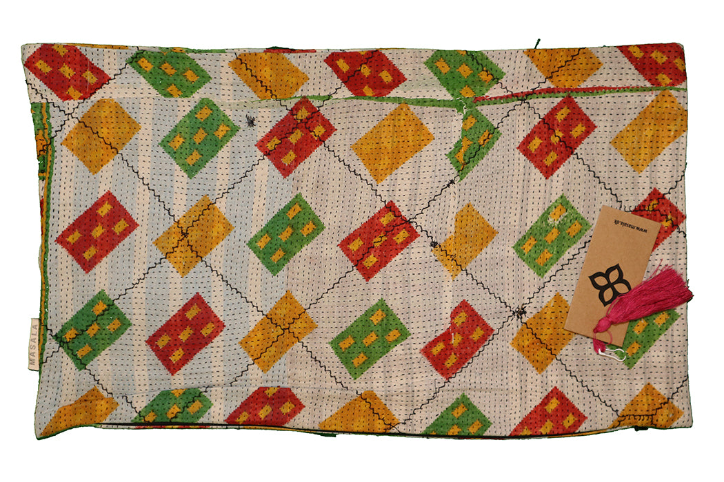 Sari vintage kantha pude 30*50 cm