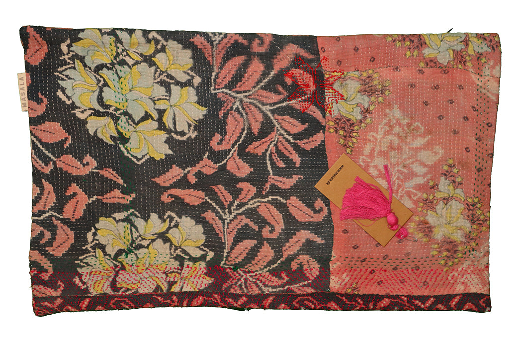 Sari vintage kantha pude 30*50 cm