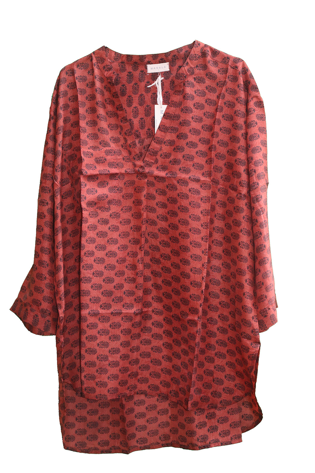 Bara vintage sari silke skjorte