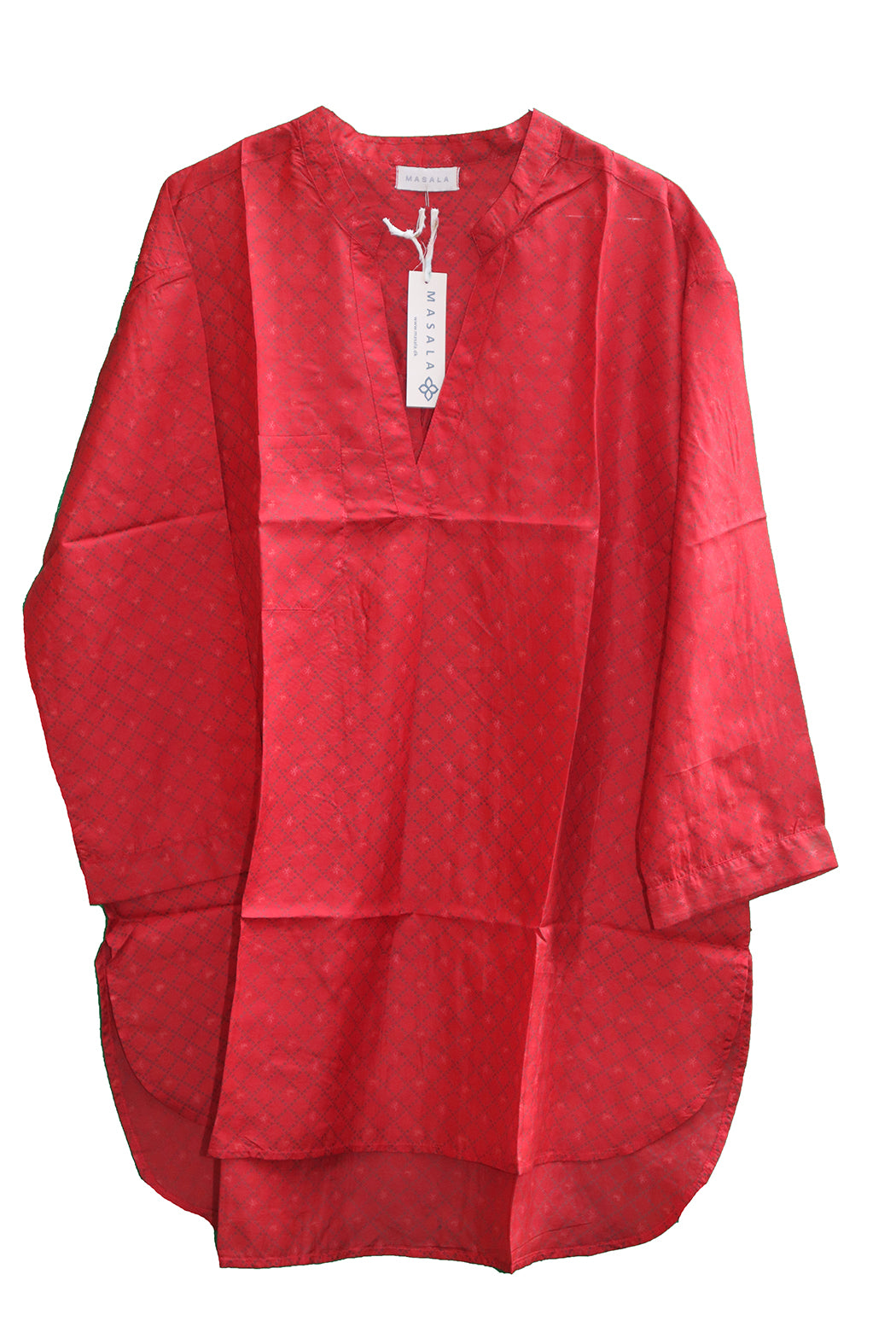 Bara vintage sari silke skjorte