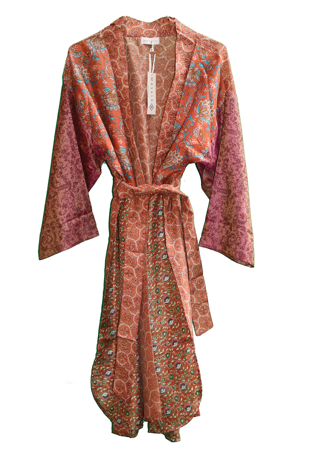Alma vintage sari silk kimono