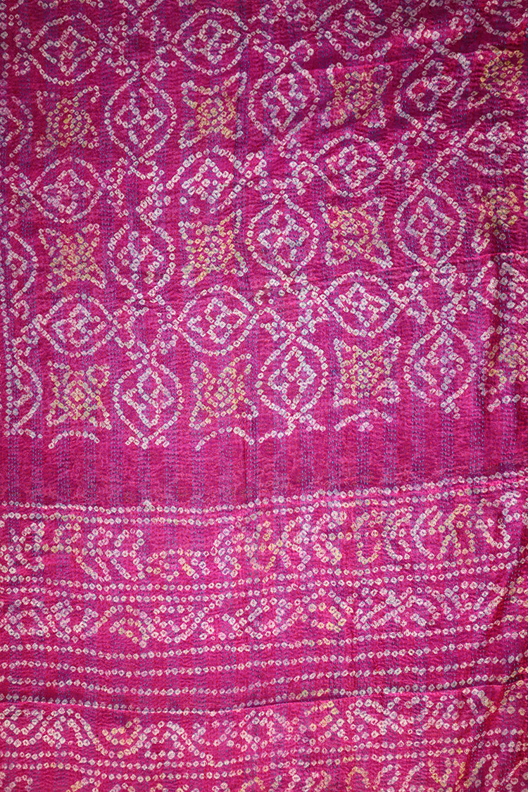 Sari kantha silke tørklæde 85*190 cm