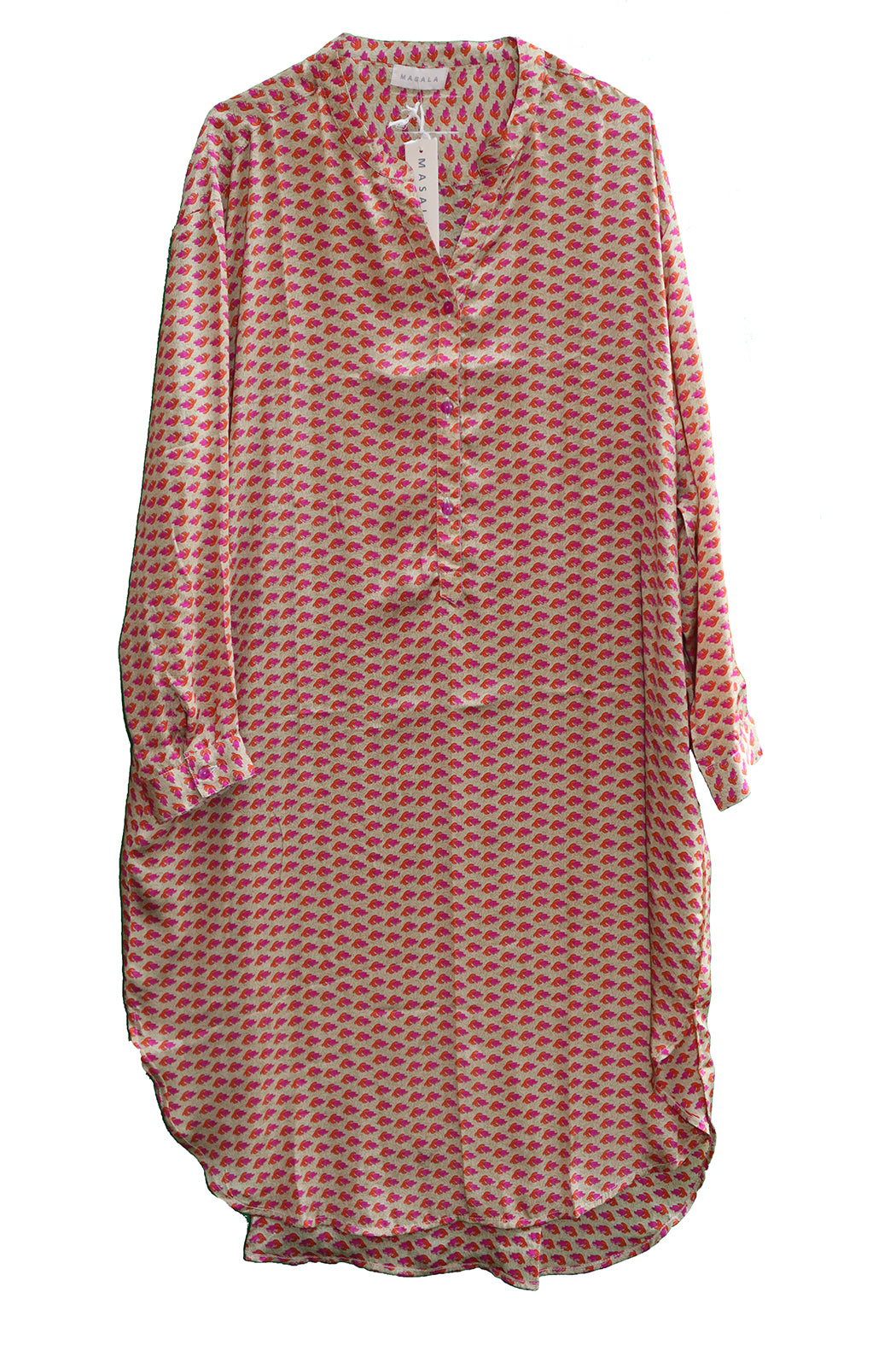 Bondi vintage sari silke skjorte