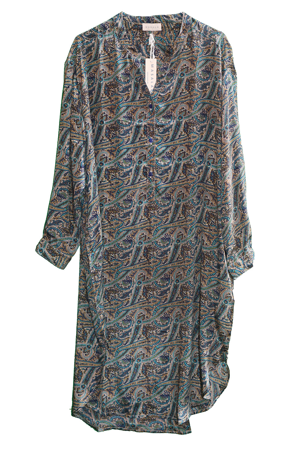 Bondi vintage sari silke skjorte