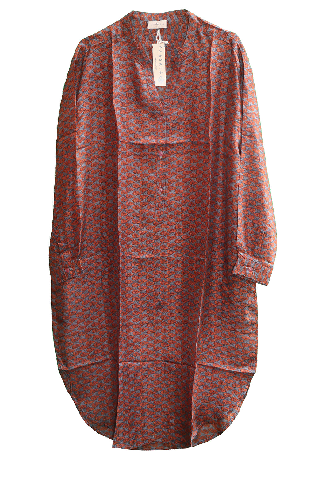 Bondi vintage sari silke skjorte