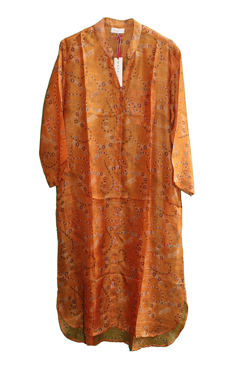 Copen Vintage Sari-Hemd aus Seide