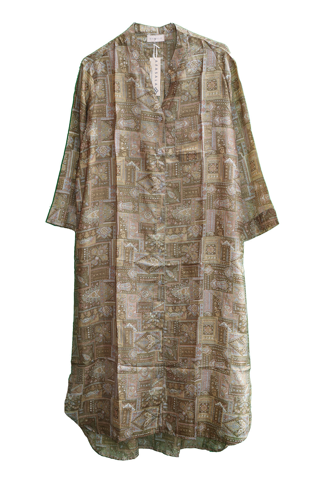 Copen Vintage Sari-Hemd aus Seide