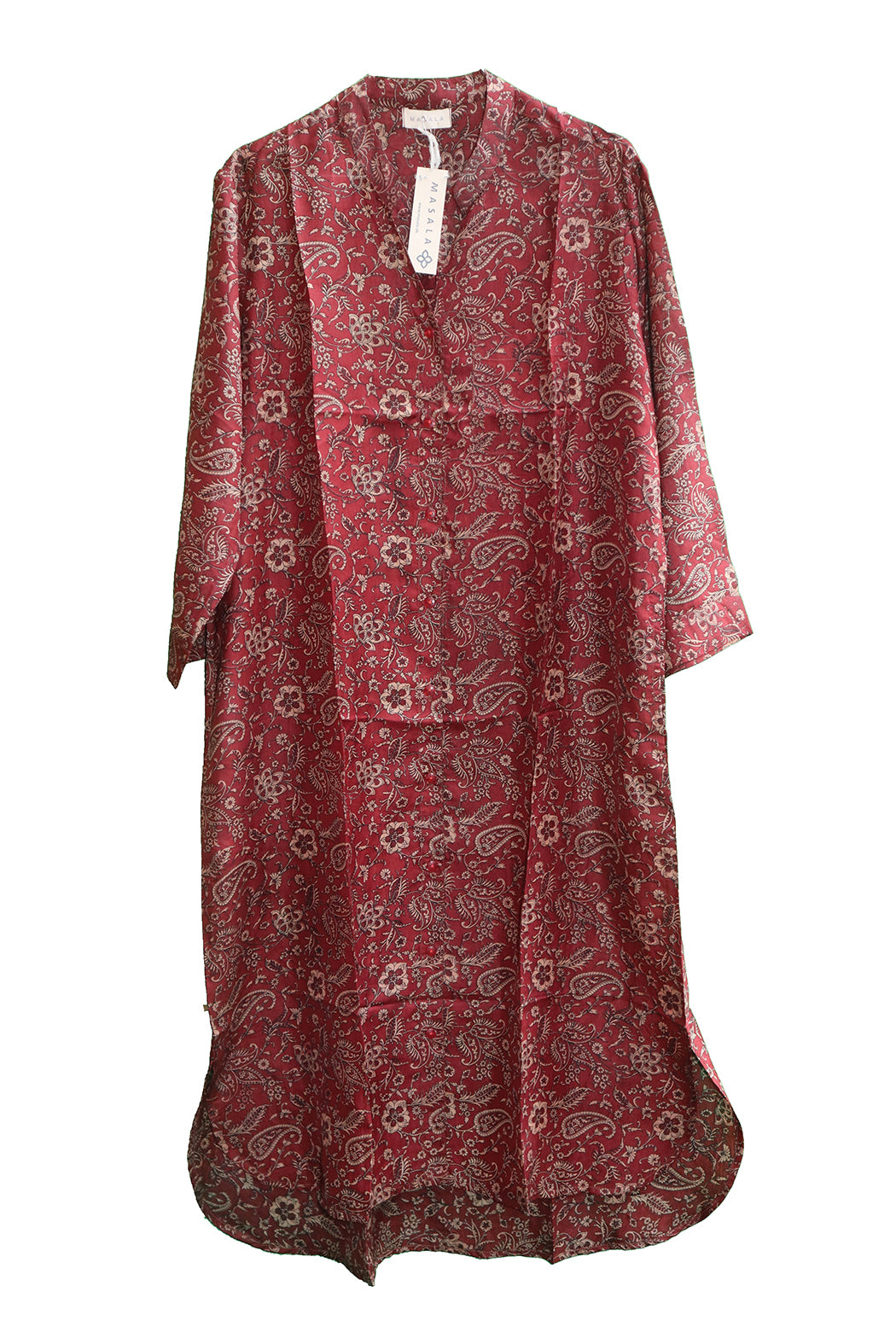 Copen Vintage Sari-Hemd aus Seide