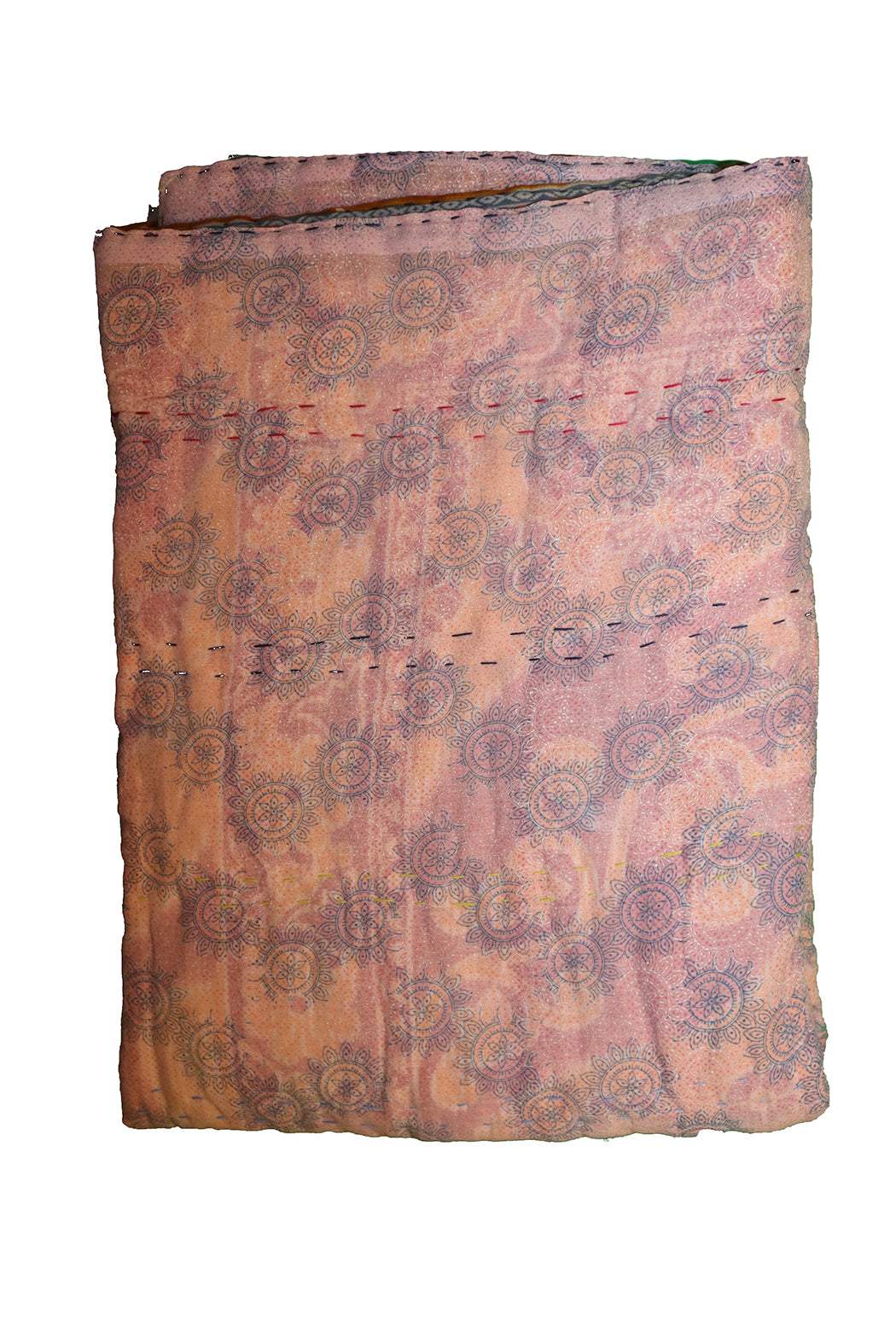 Vintage sari quilt , bomuld 140x100 cm