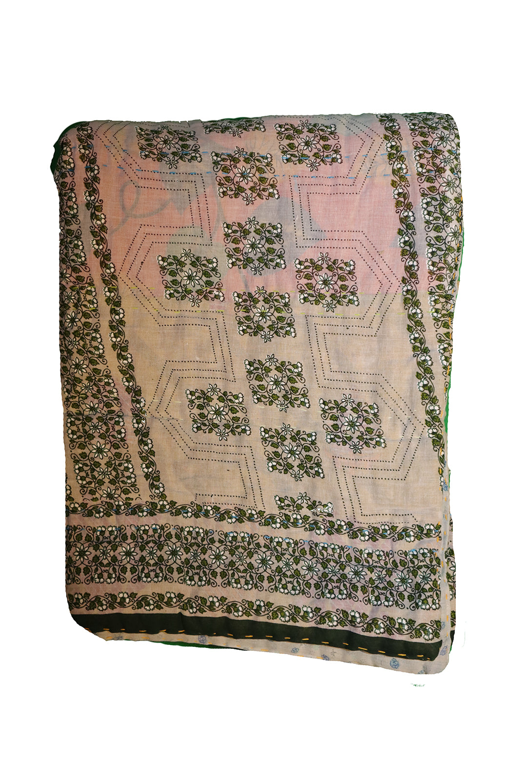 Vintage sari quilt , bomuld 140x100 cm