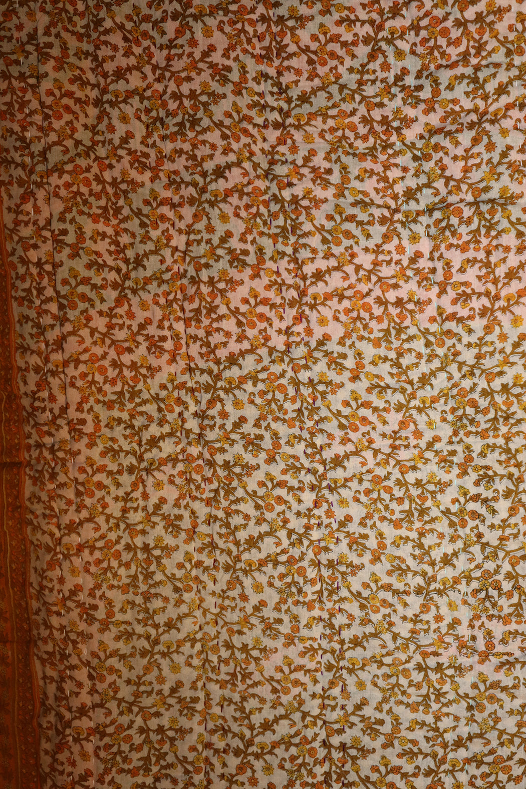 Vintage sari quilt , bomuld 140x100 cm