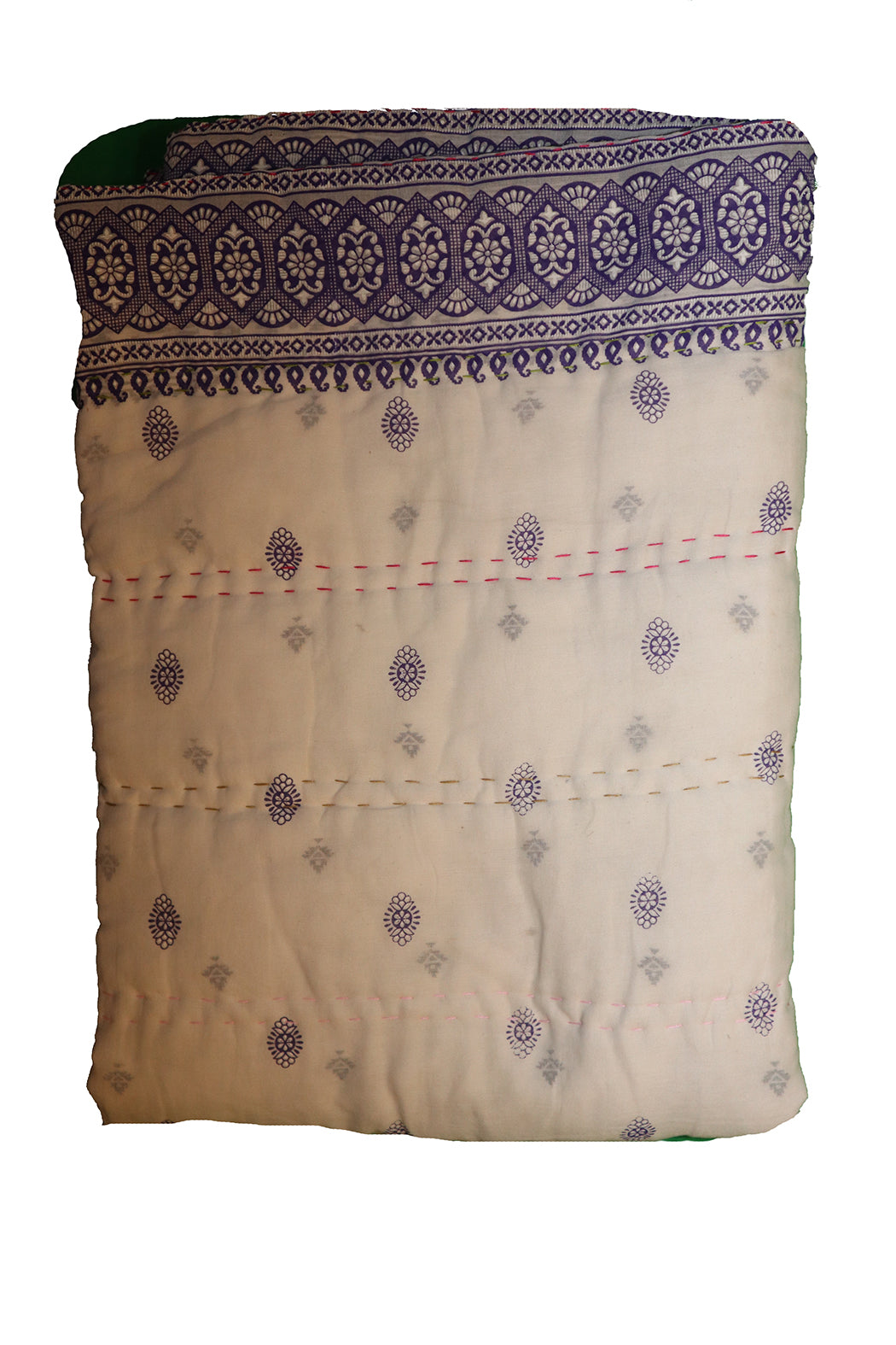 Vintage sari quilt , bomuld 140x100 cm