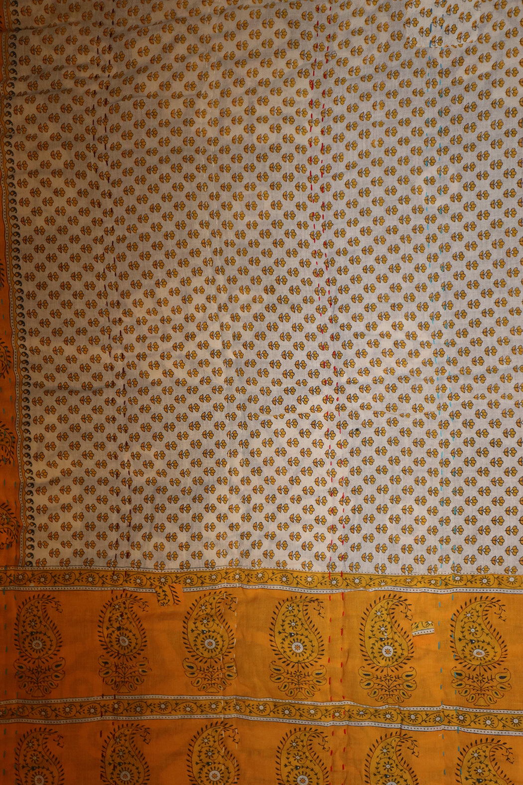 Vintage sari quilt , bomuld 140x100 cm