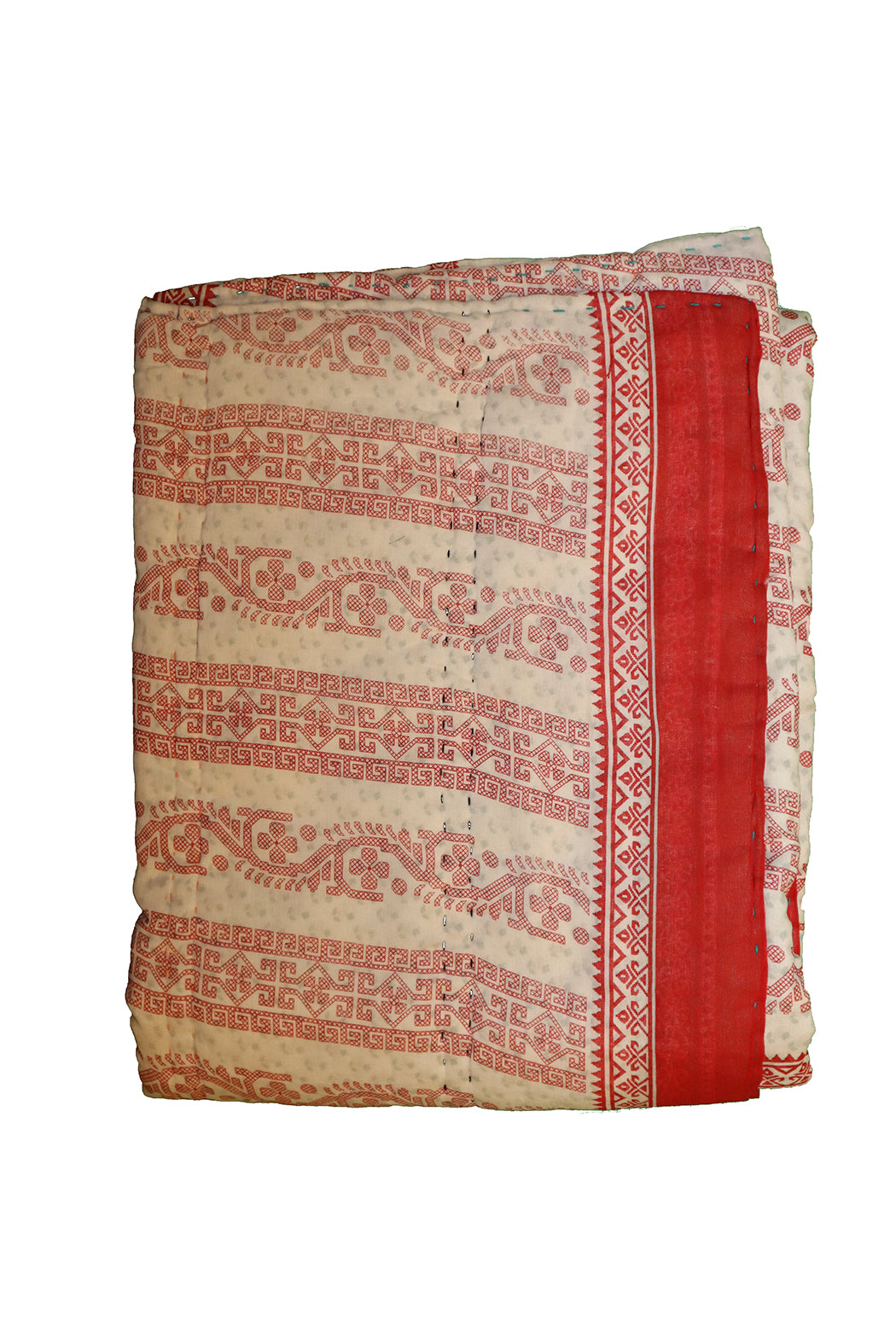 Vintage sari quilt , bomuld 140x100 cm