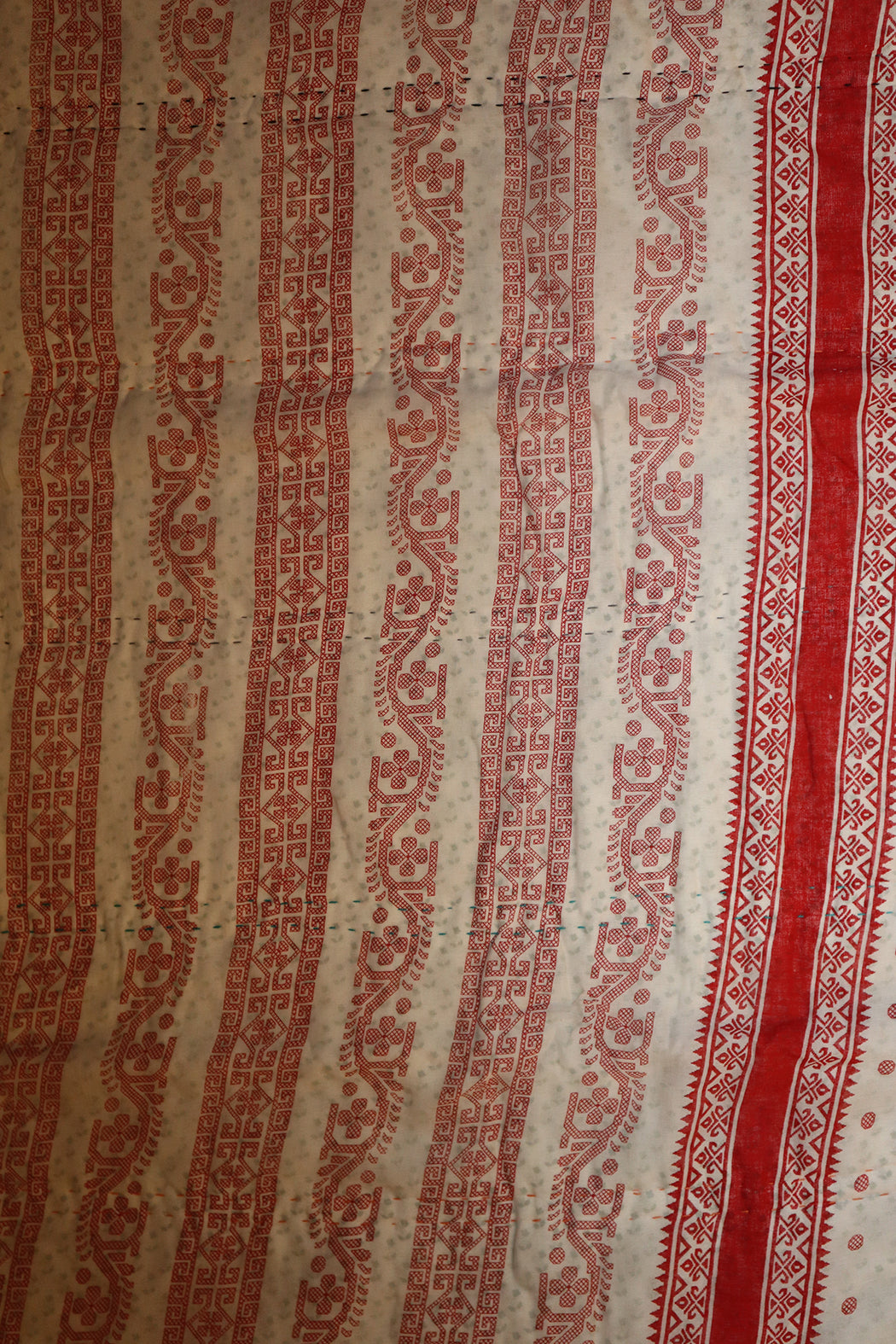 Vintage sari quilt, cotton 140x100 cm