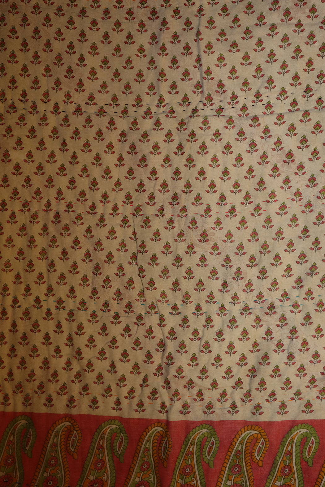 Vintage sari quilt , bomuld 140x100 cm