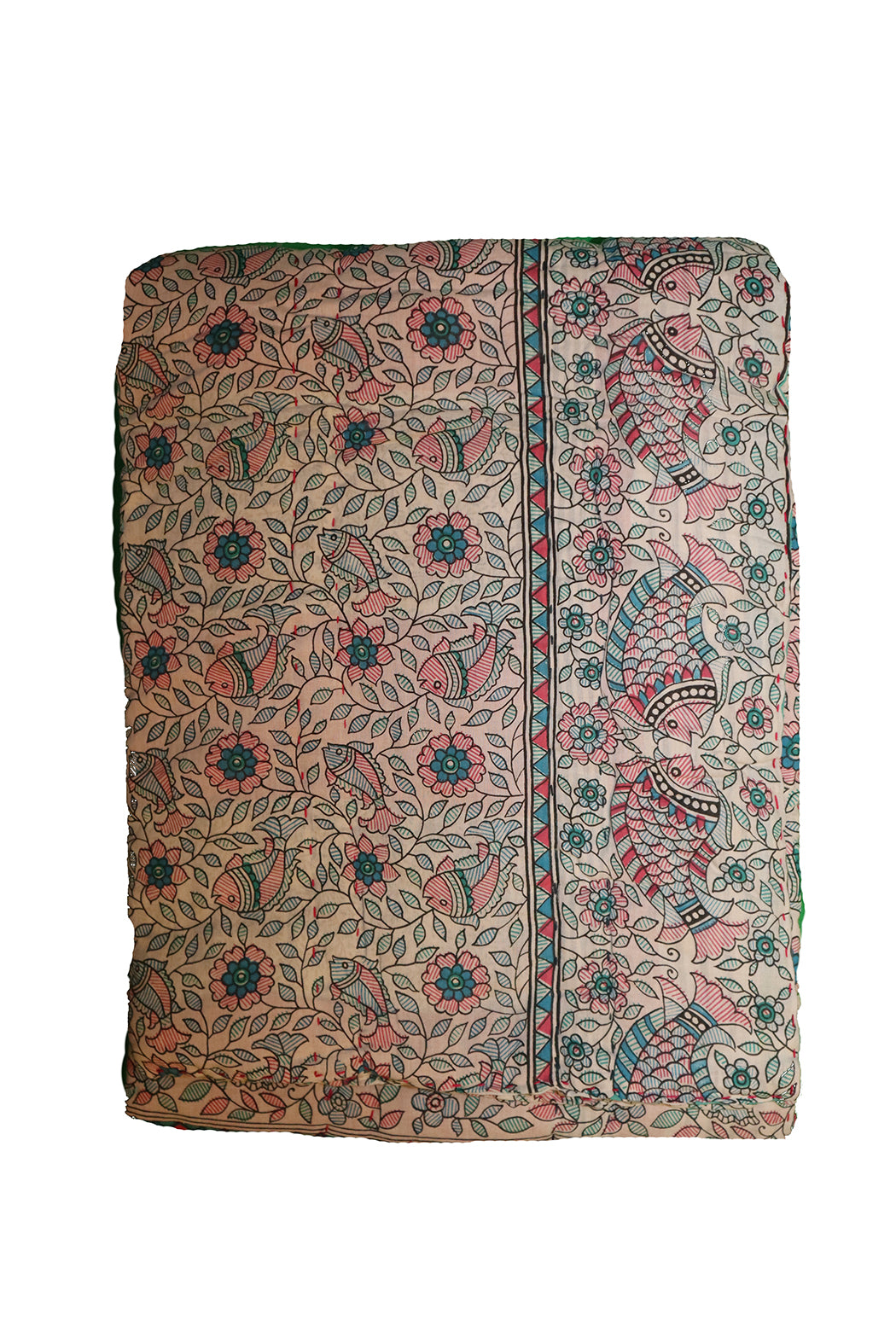 Vintage sari quilt , bomuld 140x100 cm