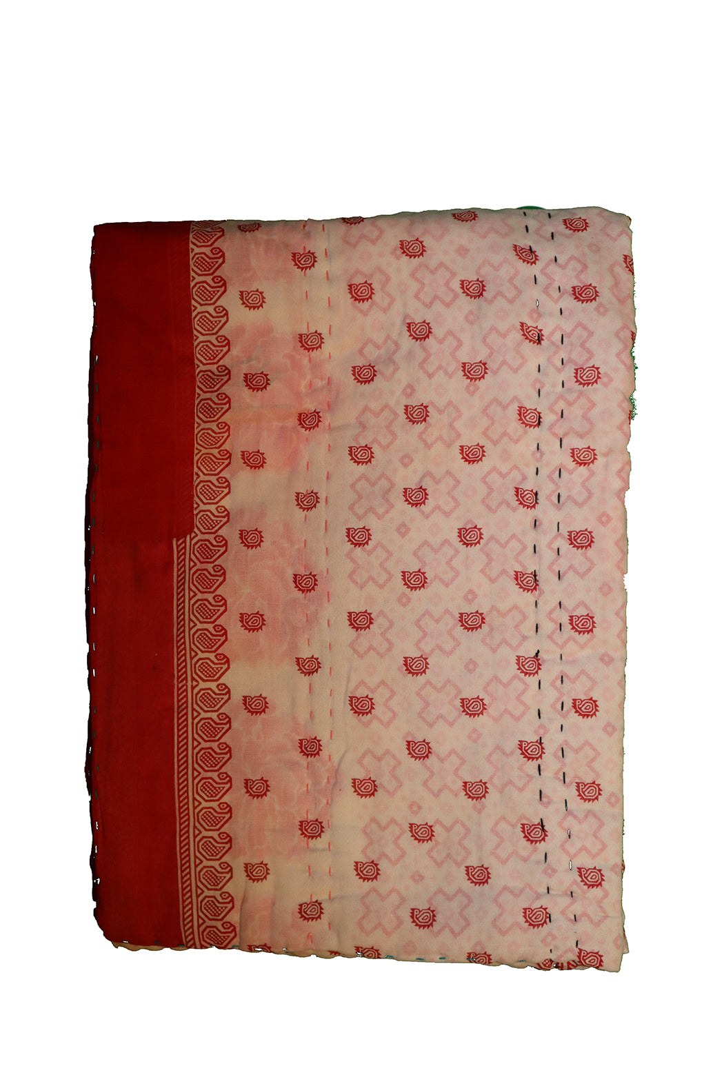 Vintage sari quilt , bomuld 140x100 cm