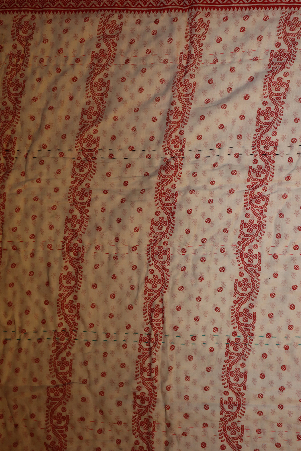 Vintage sari quilt, cotton 140x100 cm