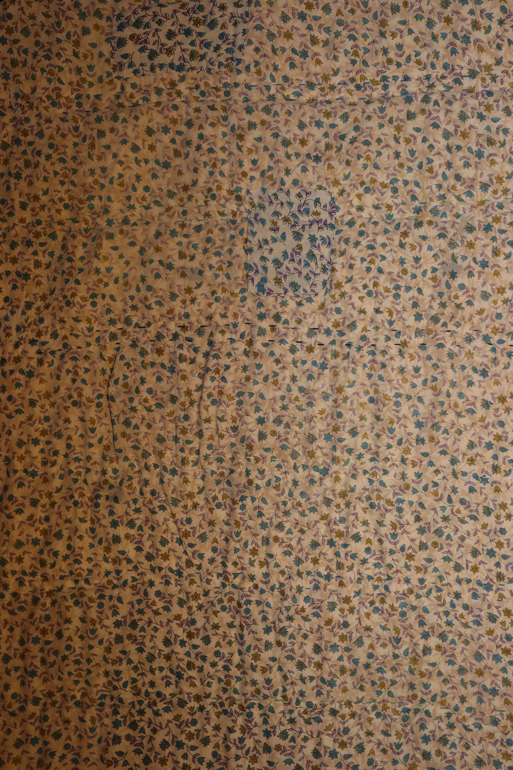 Vintage sari quilt , bomuld 140x100 cm