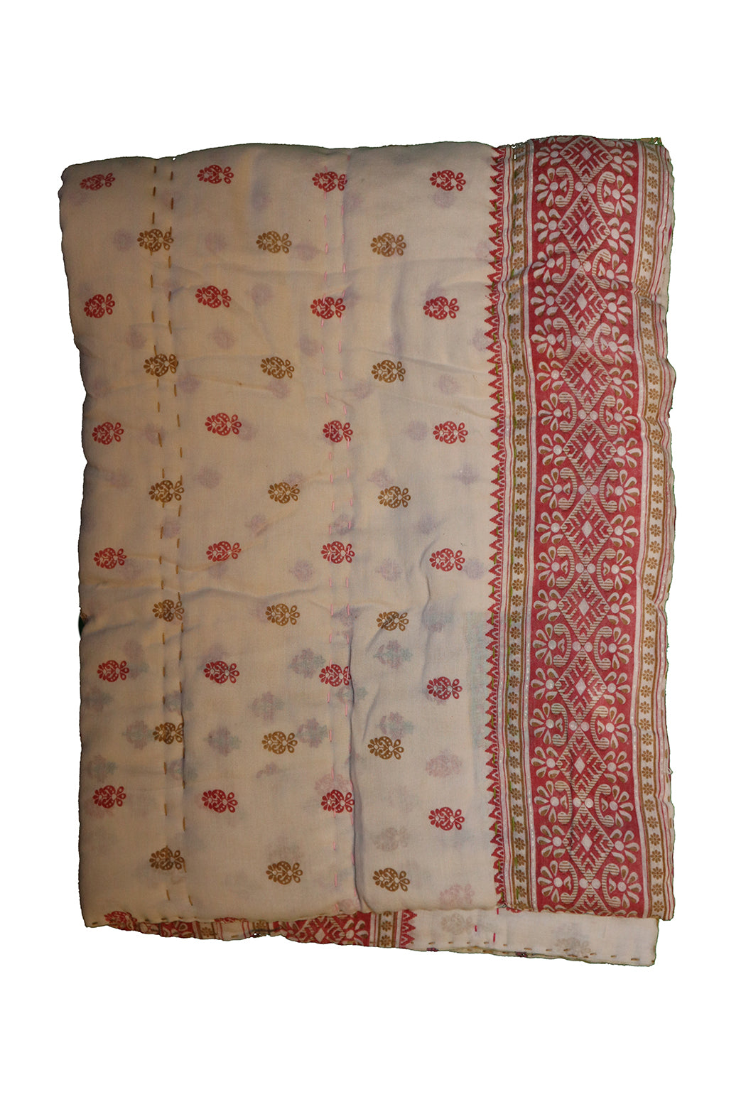 Vintage sari quilt , bomuld 140x100 cm