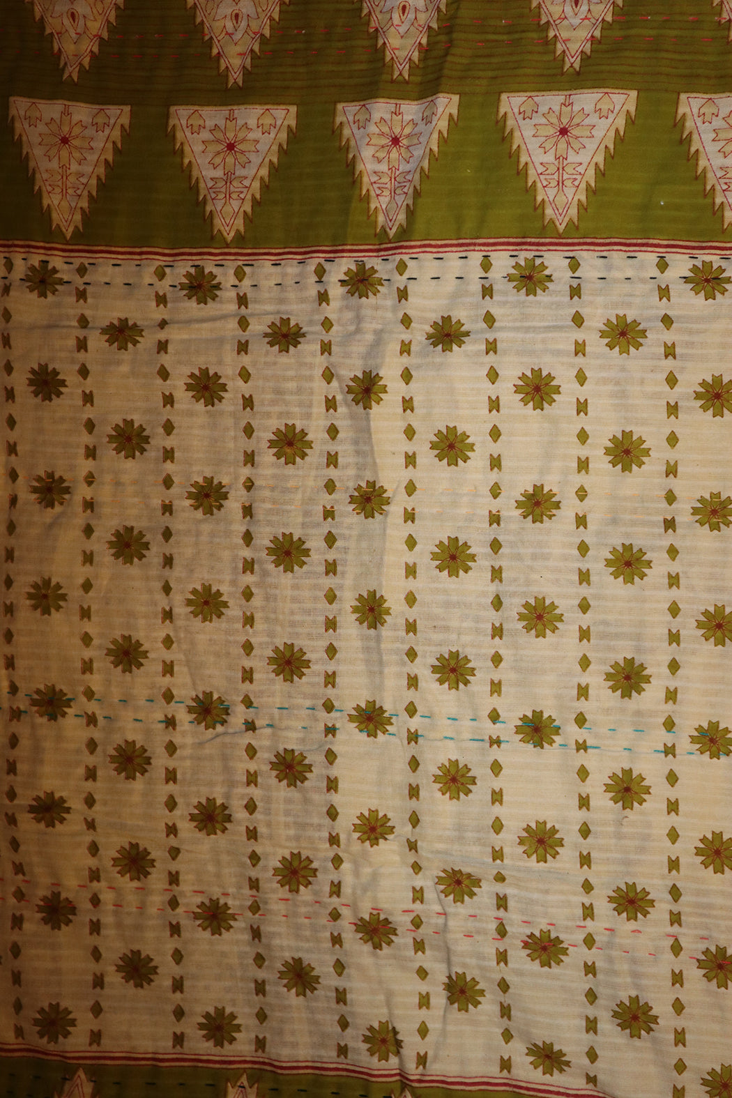 Vintage sari quilt , bomuld 140x100 cm