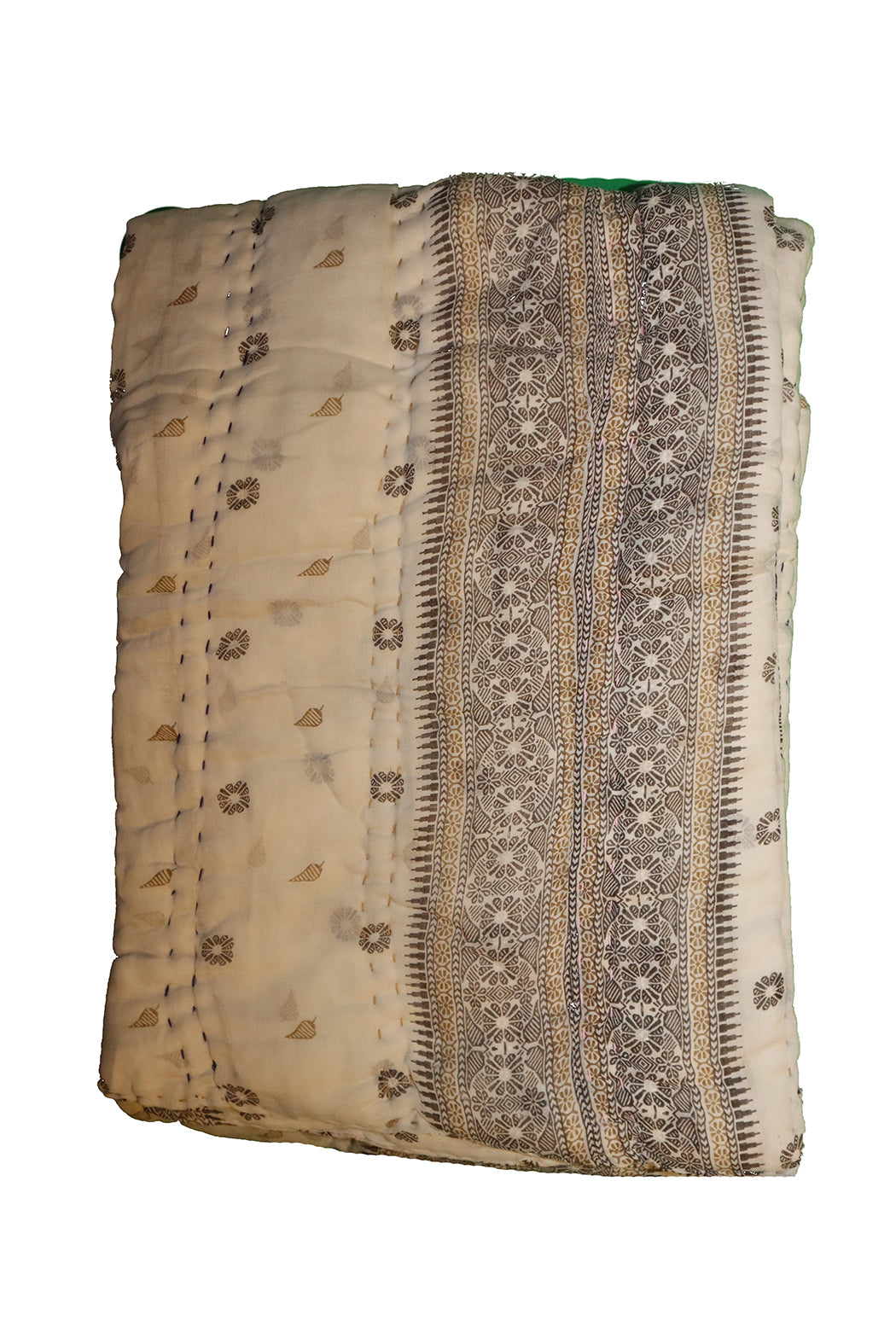 Vintage sari quilt , bomuld 140x100 cm