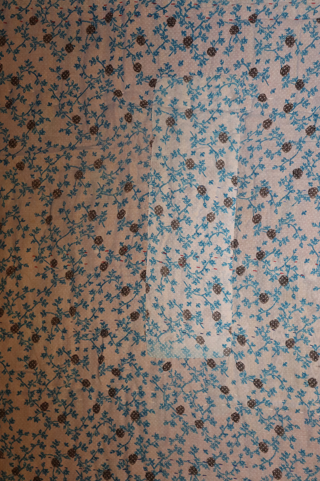 Vintage sari quilt , bomuld 140x100 cm