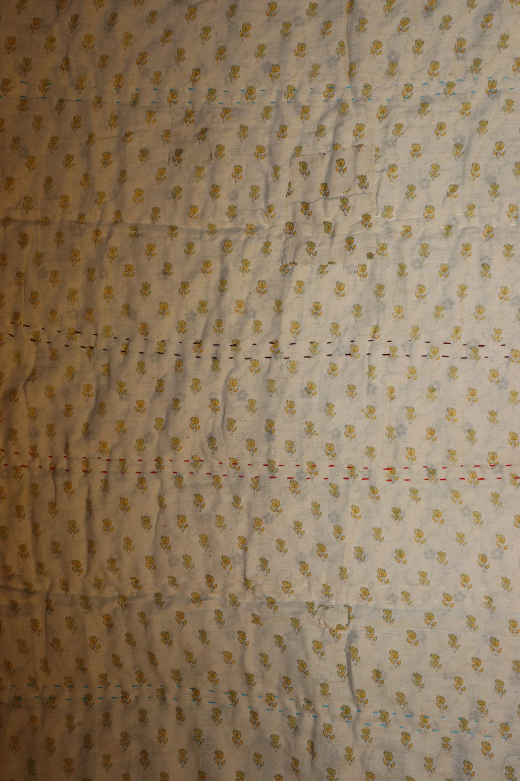 Vintage sari quilt , bomuld 140x100 cm