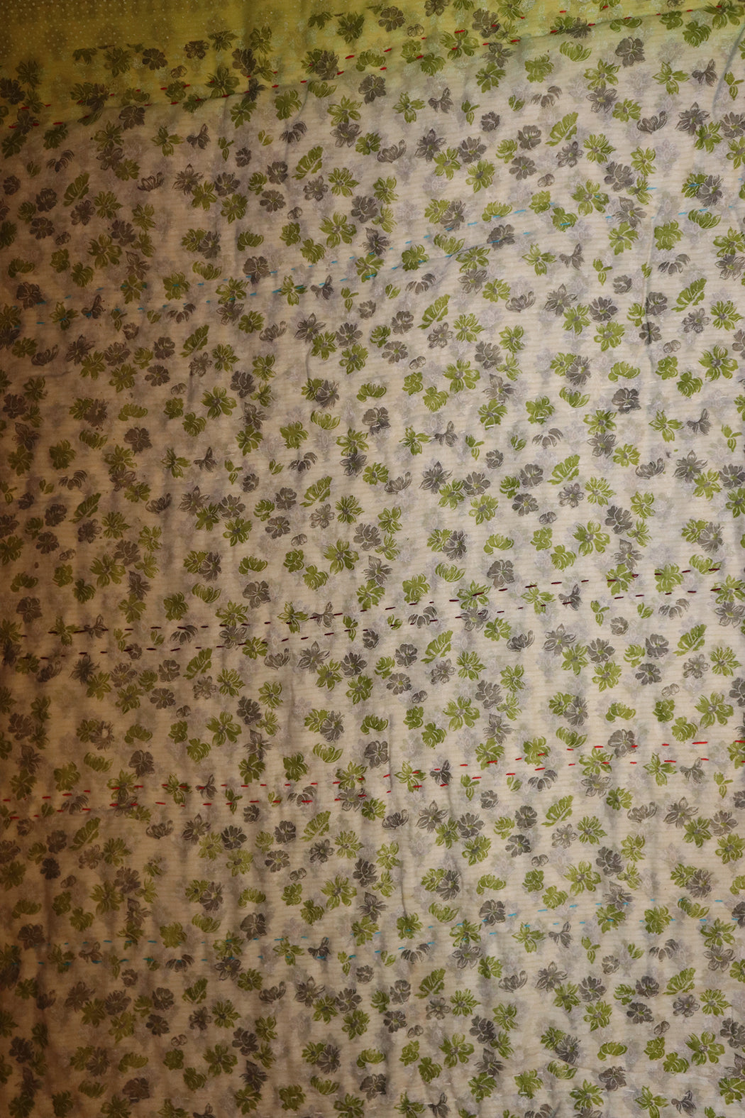 Vintage sari quilt , bomuld 140x100 cm