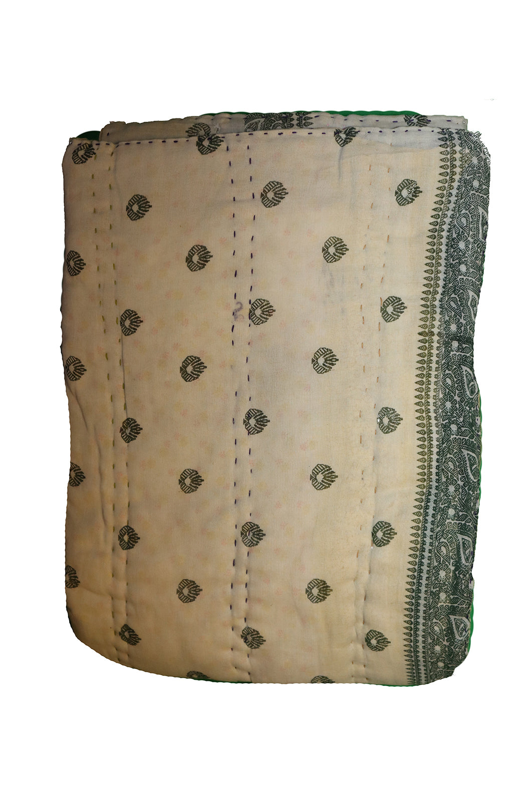 Vintage sari quilt , bomuld 140x100 cm