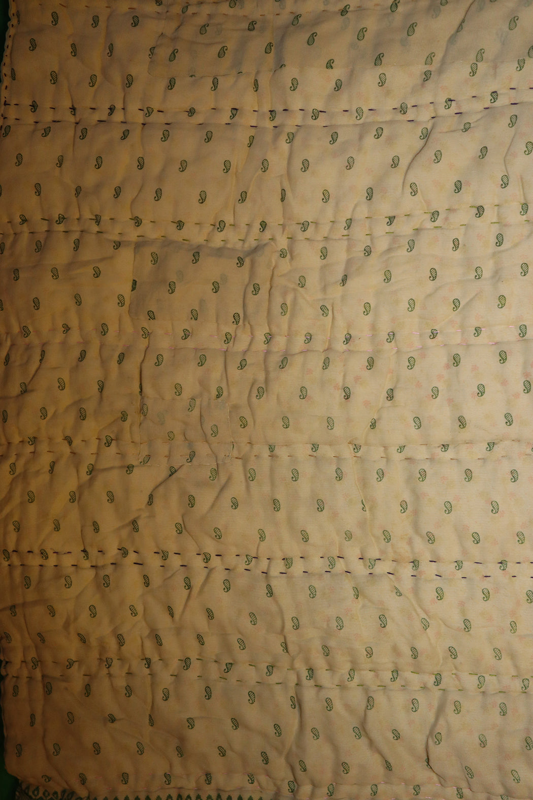 Vintage sari quilt , bomuld 140x100 cm