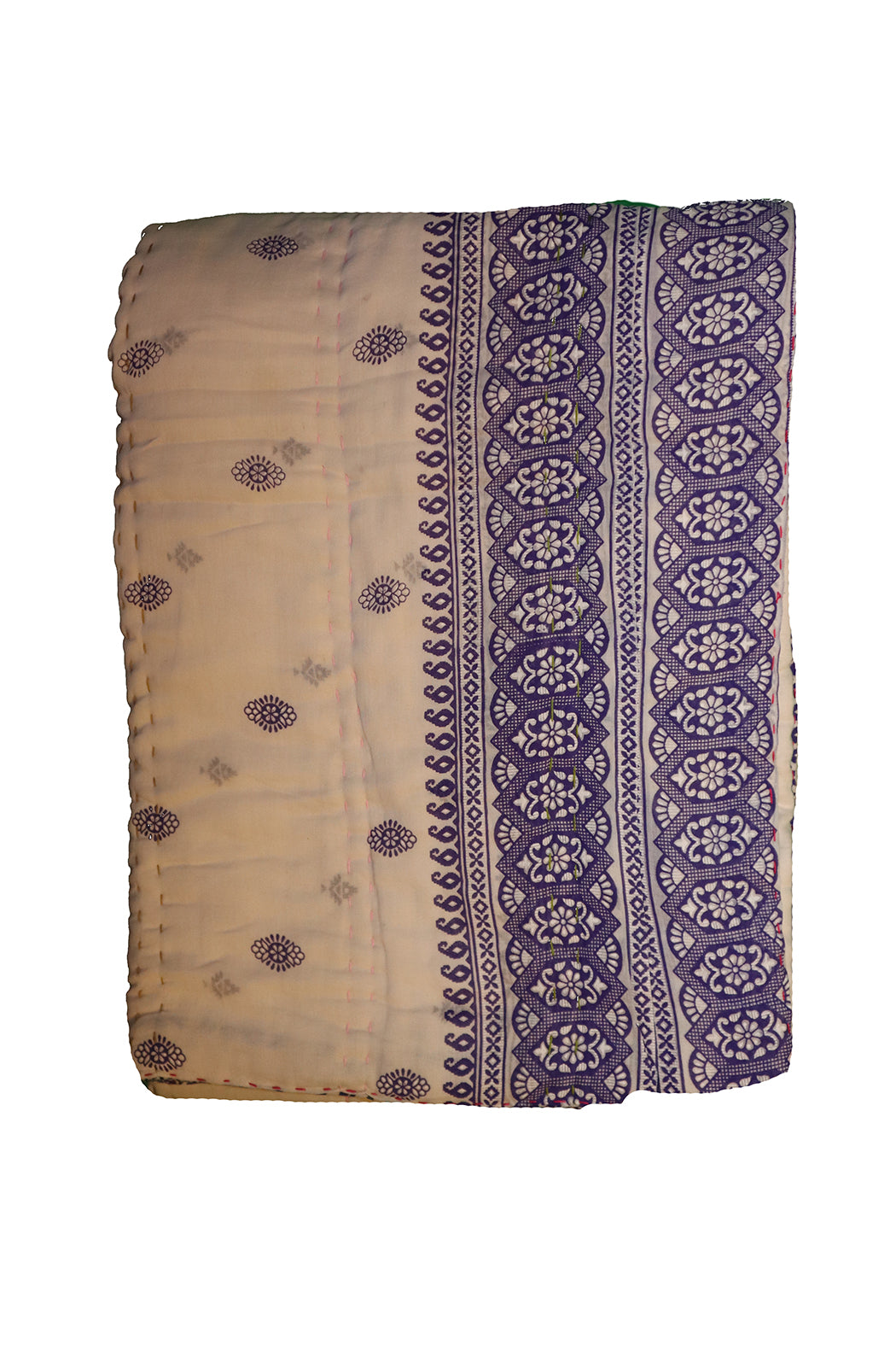 Vintage sari quilt , bomuld 140x100 cm