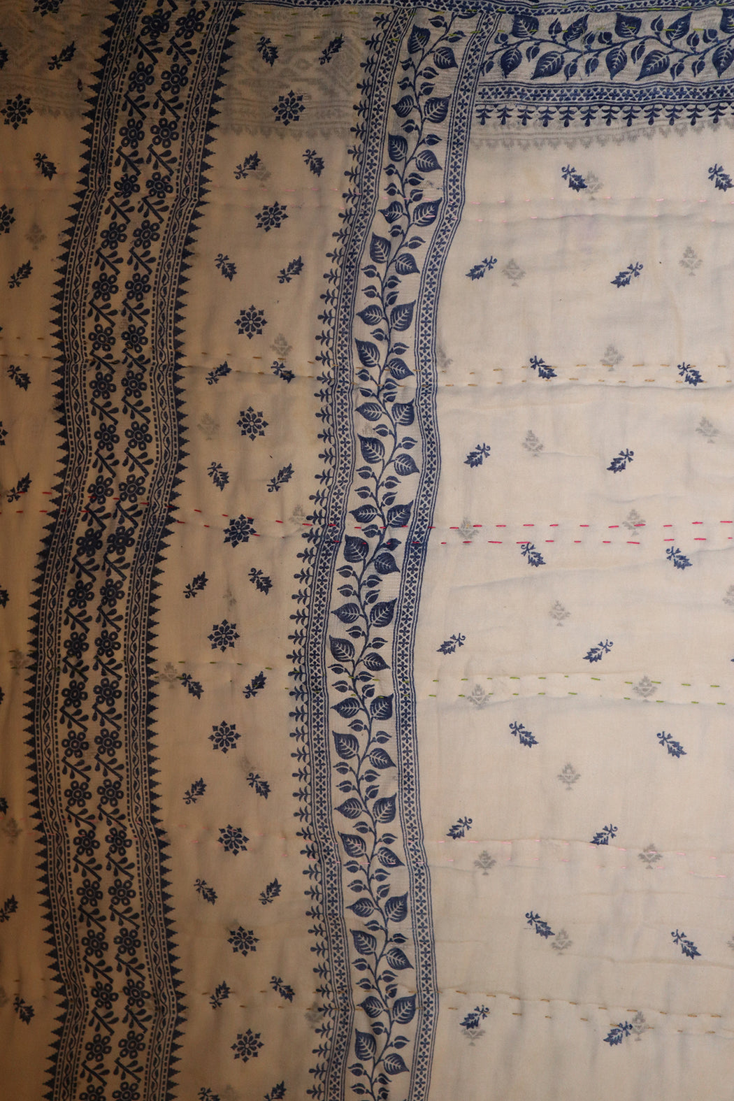 Vintage sari quilt , bomuld 140x100 cm