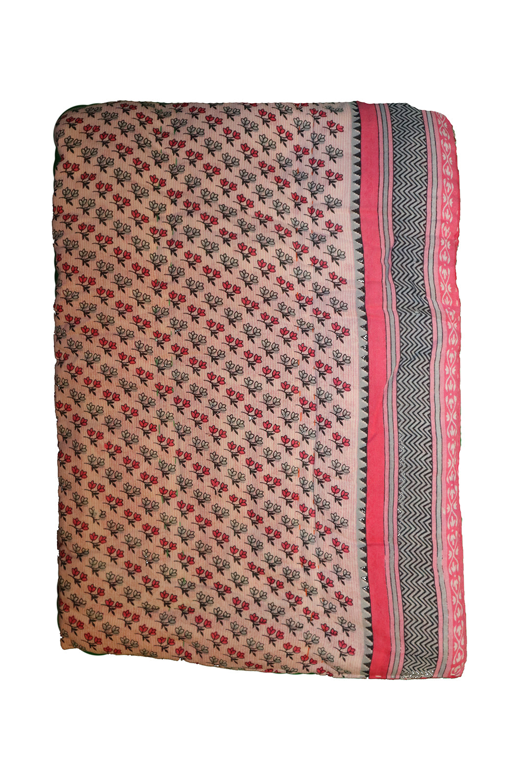 Vintage sari quilt , bomuld 140x100 cm