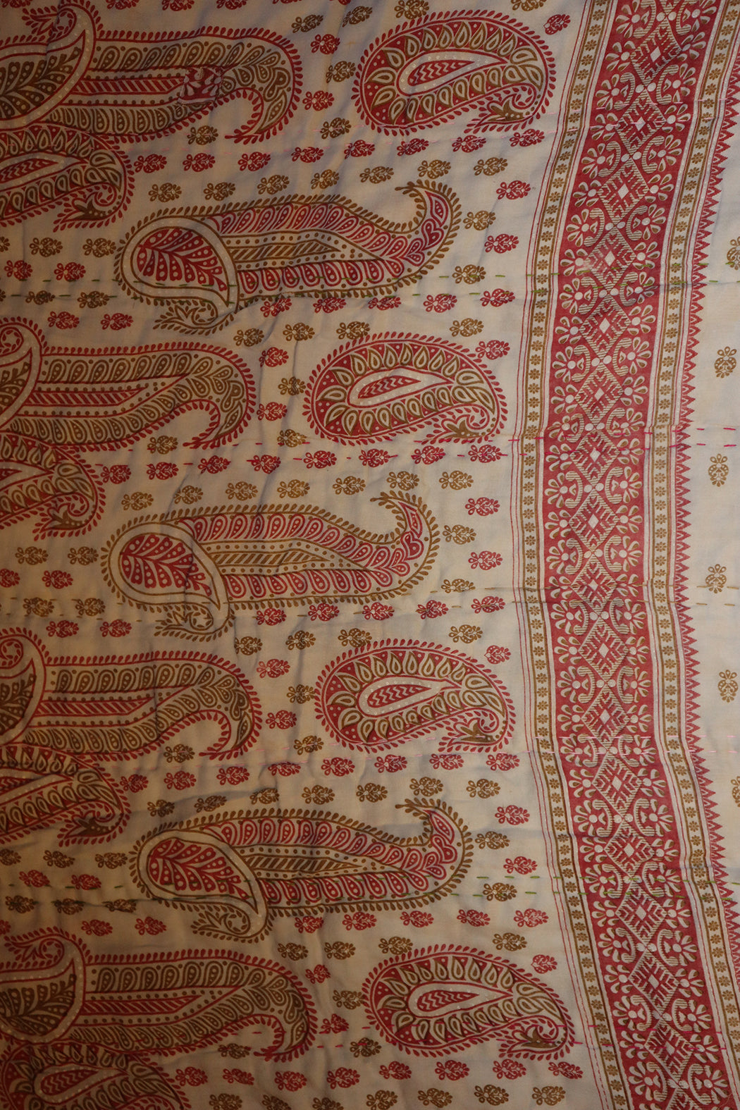 Vintage sari quilt , bomuld 140x100 cm