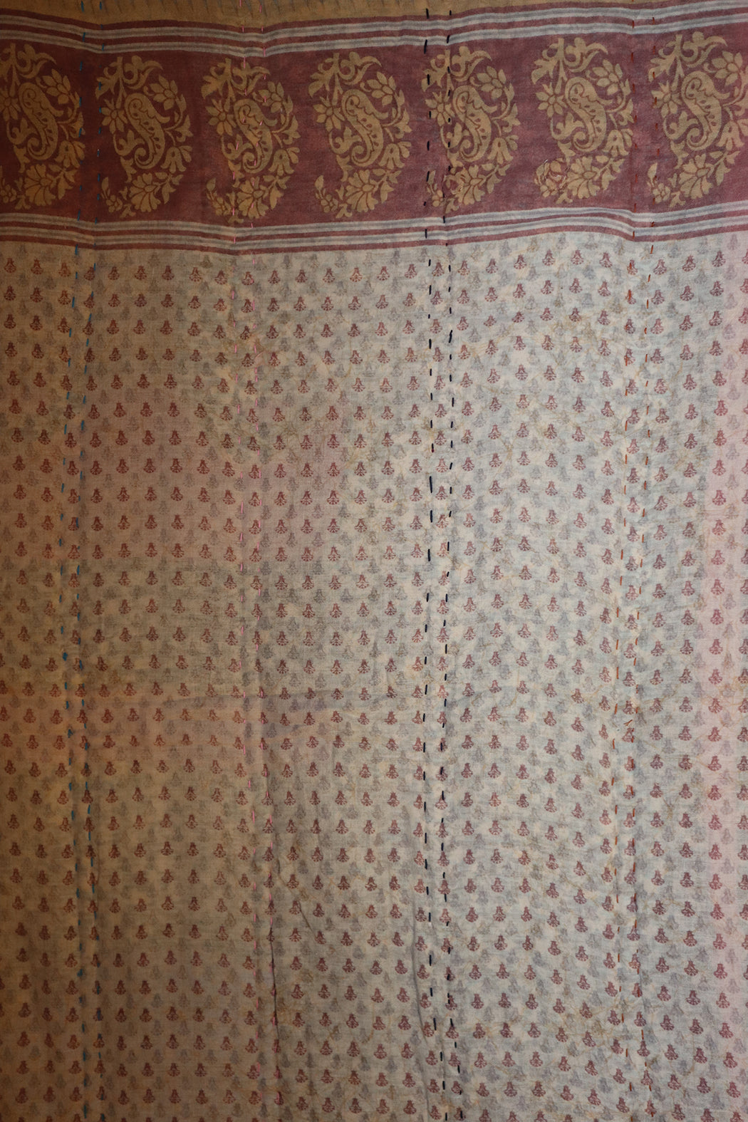 Vintage sari quilt , bomuld 70x100 cm