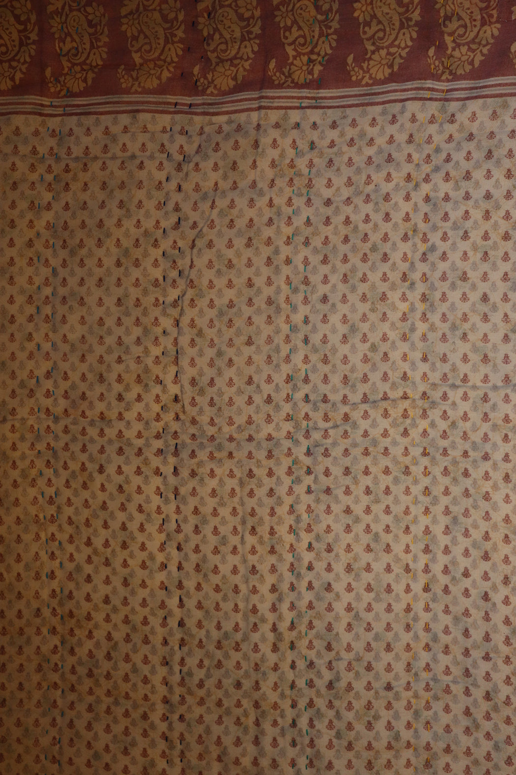 Vintage sari quilt , bomuld 70x100 cm