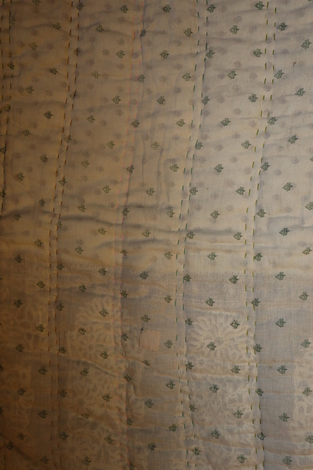 Vintage sari quilt , bomuld 70x100 cm